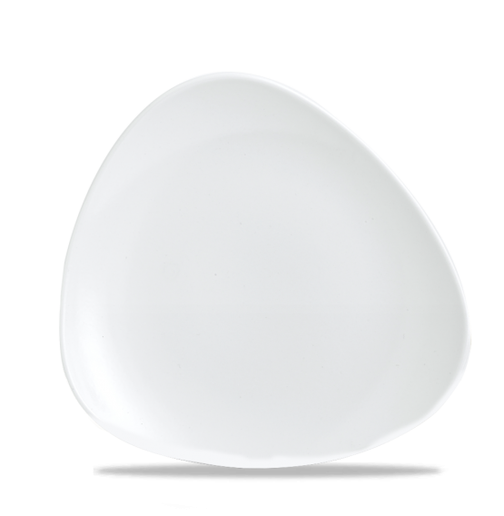Vellum White Triangle Plate